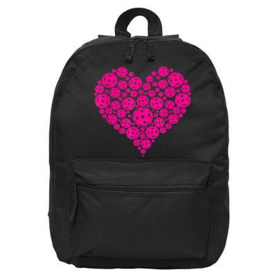 Pickleball Heart Pickleball Game Marker Players 16 in Basic Backpack