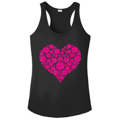 Pickleball Heart Pickleball Game Marker Players Ladies PosiCharge Competitor Racerback Tank