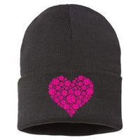 Pickleball Heart Pickleball Game Marker Players Sustainable Knit Beanie