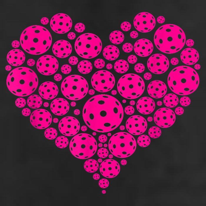Pickleball Heart Pickleball Game Marker Players 25L Jumbo Tote