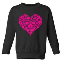 Pickleball Heart Pickleball Game Marker Players Toddler Sweatshirt