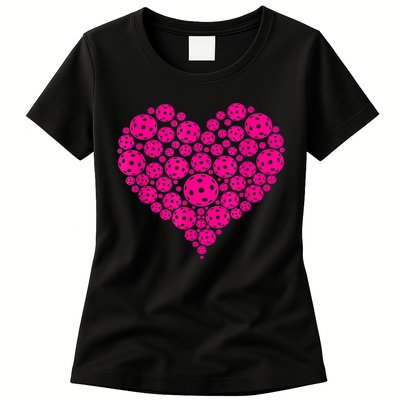 Pickleball Heart Pickleball Game Marker Players Womens T-Shirt