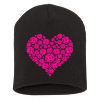 Pickleball Heart Pickleball Game Marker Players Short Acrylic Beanie