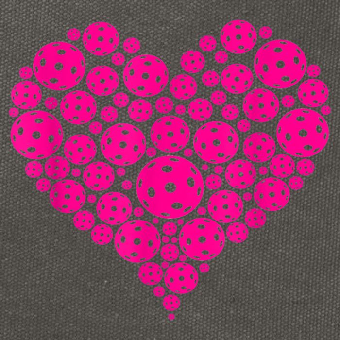 Pickleball Heart Pickleball Game Marker Players Cotton Canvas Backpack
