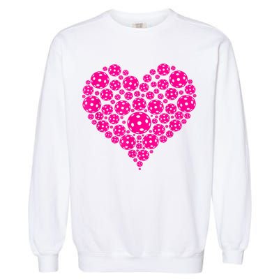 Pickleball Heart Pickleball Game Marker Players Garment-Dyed Sweatshirt