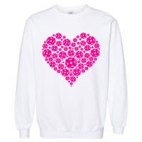 Pickleball Heart Pickleball Game Marker Players Garment-Dyed Sweatshirt
