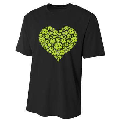 Pickleball Heart Professional Pickleball Game Players Performance Sprint T-Shirt