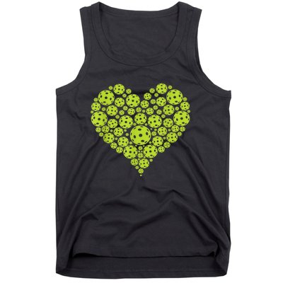 Pickleball Heart Professional Pickleball Game Players Tank Top