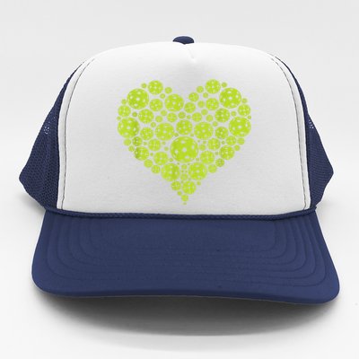 Pickleball Heart Professional Pickleball Game Players Trucker Hat