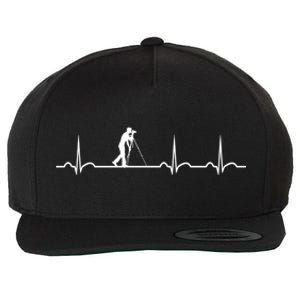 Photography Heartbeat Photographer Meaningful Gift Wool Snapback Cap