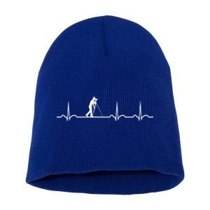 Photography Heartbeat Photographer Meaningful Gift Short Acrylic Beanie