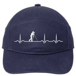 Photography Heartbeat Photographer Meaningful Gift 7-Panel Snapback Hat