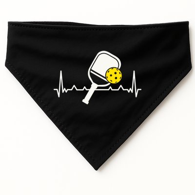 Pickleball Heartbeat Paddleball Gift Racket Singles Doubles Sport Gift USA-Made Doggie Bandana