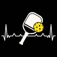 Pickleball Heartbeat Paddleball Gift Racket Singles Doubles Sport Gift Cooling Performance Crew T-Shirt