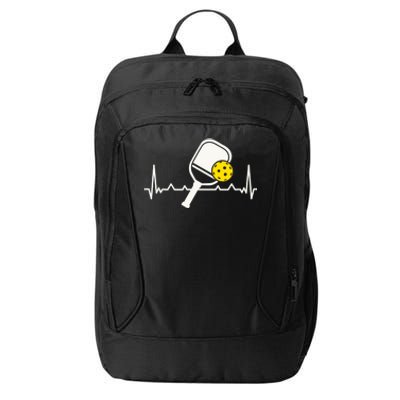 Pickleball Heartbeat Paddleball Gift Racket Singles Doubles Sport Gift City Backpack