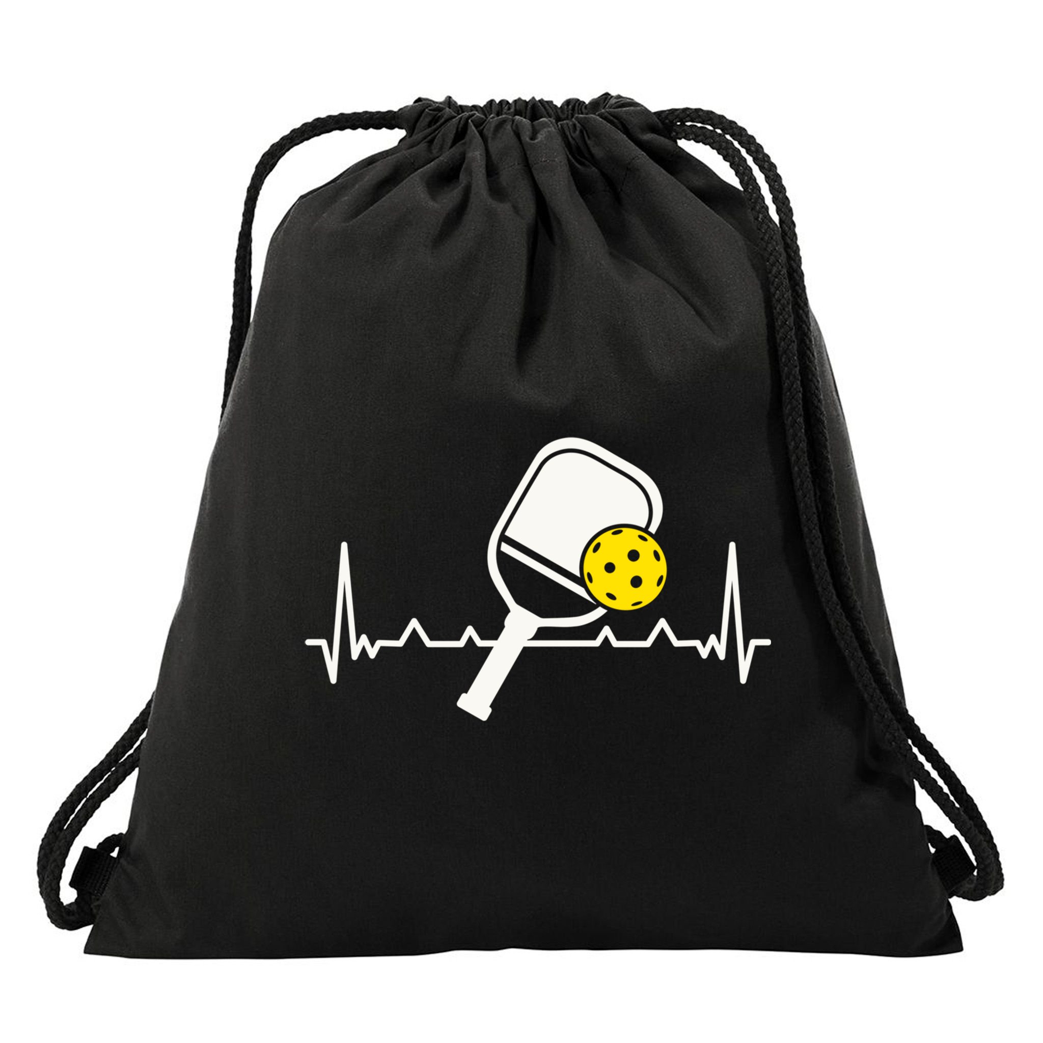 Pickleball Heartbeat Paddleball Gift Racket Singles Doubles Sport Gift Drawstring Bag