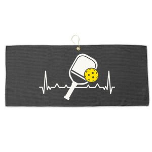 Pickleball Heartbeat Paddleball Gift Racket Singles Doubles Sport Gift Large Microfiber Waffle Golf Towel