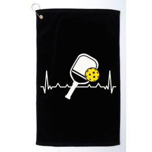 Pickleball Heartbeat Paddleball Gift Racket Singles Doubles Sport Gift Platinum Collection Golf Towel