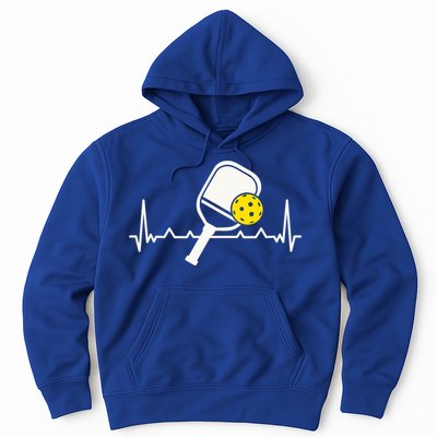 Pickleball Heartbeat Paddleball Gift Racket Singles Doubles Sport Gift Hoodie