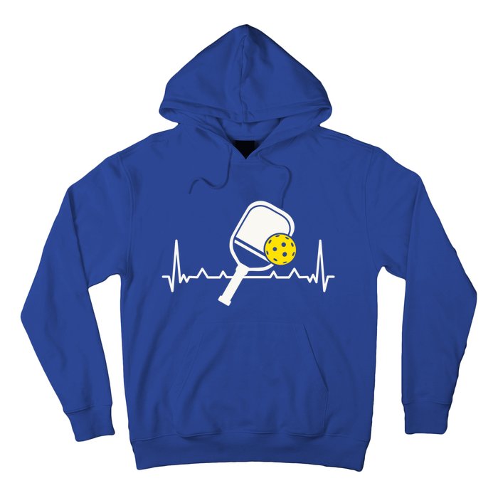 Pickleball Heartbeat Paddleball Gift Racket Singles Doubles Sport Gift Hoodie