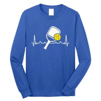 Pickleball Heartbeat Paddleball Gift Racket Singles Doubles Sport Gift Long Sleeve Shirt