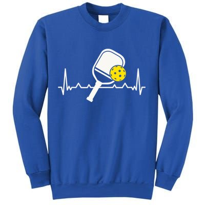 Pickleball Heartbeat Paddleball Gift Racket Singles Doubles Sport Gift Sweatshirt