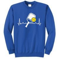 Pickleball Heartbeat Paddleball Gift Racket Singles Doubles Sport Gift Sweatshirt