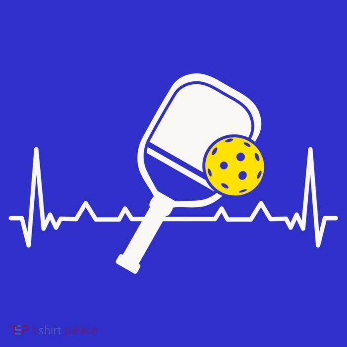 Pickleball Heartbeat Paddleball Gift Racket Singles Doubles Sport Gift Tall T-Shirt