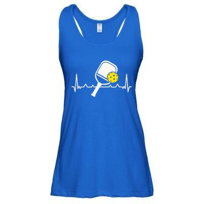 Pickleball Heartbeat Paddleball Gift Racket Singles Doubles Sport Gift Ladies Essential Flowy Tank