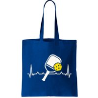 Pickleball Heartbeat Paddleball Gift Racket Singles Doubles Sport Gift Tote Bag