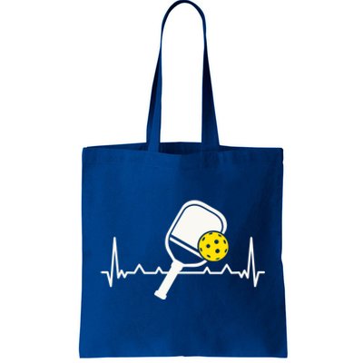 Pickleball Heartbeat Paddleball Gift Racket Singles Doubles Sport Gift Tote Bag