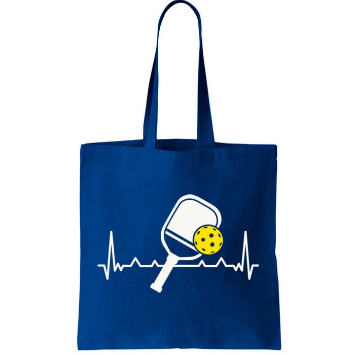 Pickleball Heartbeat Paddleball Gift Racket Singles Doubles Sport Gift Tote Bag