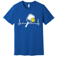 Pickleball Heartbeat Paddleball Gift Racket Singles Doubles Sport Gift Premium T-Shirt