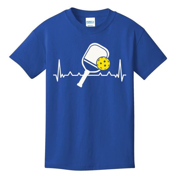 Pickleball Heartbeat Paddleball Gift Racket Singles Doubles Sport Gift Kids T-Shirt