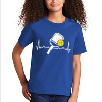 Pickleball Heartbeat Paddleball Gift Racket Singles Doubles Sport Gift Kids T-Shirt
