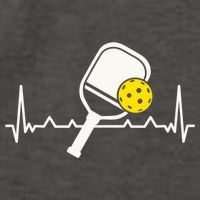 Pickleball Heartbeat Paddleball Gift Racket Singles Doubles Sport Gift Vector Backpack