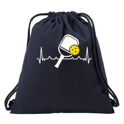 Pickleball Heartbeat Paddleball Gift Racket Singles Doubles Sport Gift Drawstring Bag