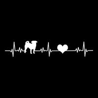 Pug Heartbeat Pug Love Dog Dog Frequency Ekg Sustainable Bucket Hat