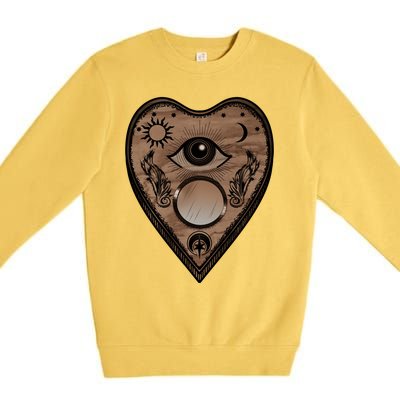 Planchette Halloween Paranormal Spirit Board Gothic Horror Gift Premium Crewneck Sweatshirt