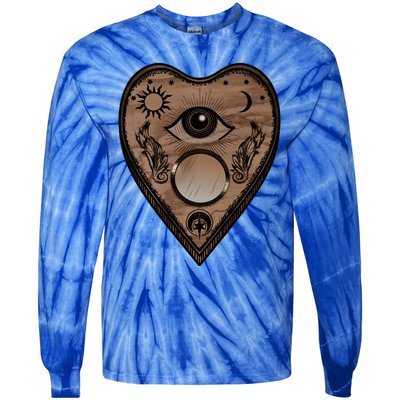 Planchette Halloween Paranormal Spirit Board Gothic Horror Gift Tie-Dye Long Sleeve Shirt