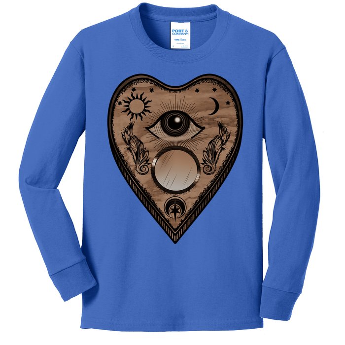 Planchette Halloween Paranormal Spirit Board Gothic Horror Gift Kids Long Sleeve Shirt