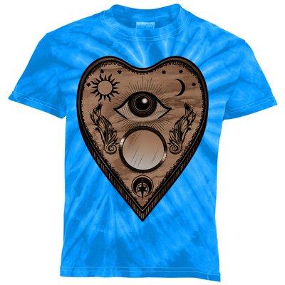 Planchette Halloween Paranormal Spirit Board Gothic Horror Gift Kids Tie-Dye T-Shirt