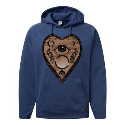 Planchette Halloween Paranormal Spirit Board Gothic Horror Gift Performance Fleece Hoodie