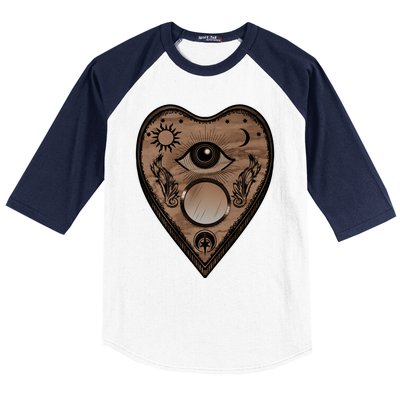 Planchette Halloween Paranormal Spirit Board Gothic Horror Gift Baseball Sleeve Shirt