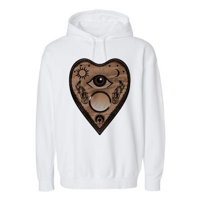 Planchette Halloween Paranormal Spirit Board Gothic Horror Gift Garment-Dyed Fleece Hoodie