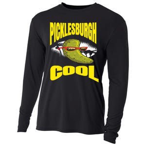 Pittsburgh Humor Picklesburgh Cooling Performance Long Sleeve Crew