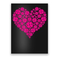 Pickleball Heart Pickleball Game Marker Players Poster