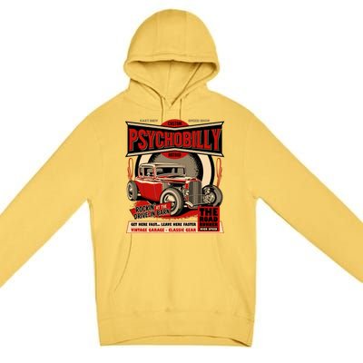 Psychobilly Hotrod Premium Pullover Hoodie