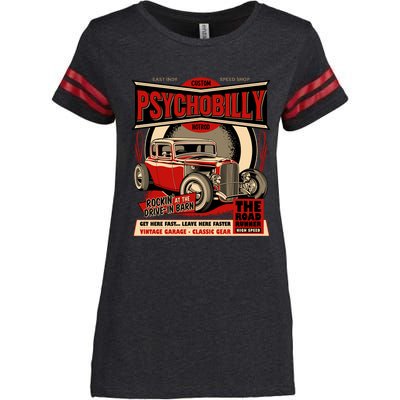 Psychobilly Hotrod Enza Ladies Jersey Football T-Shirt