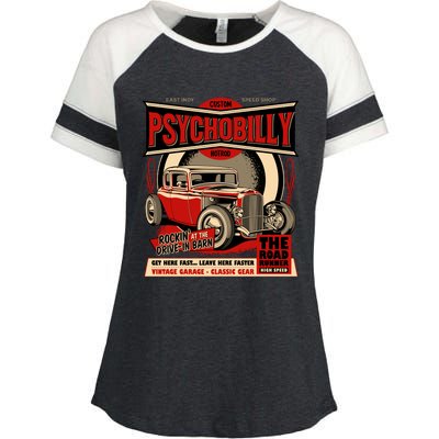 Psychobilly Hotrod Enza Ladies Jersey Colorblock Tee